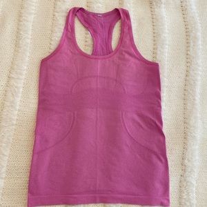 Hot pink womens racer back tank lululemon